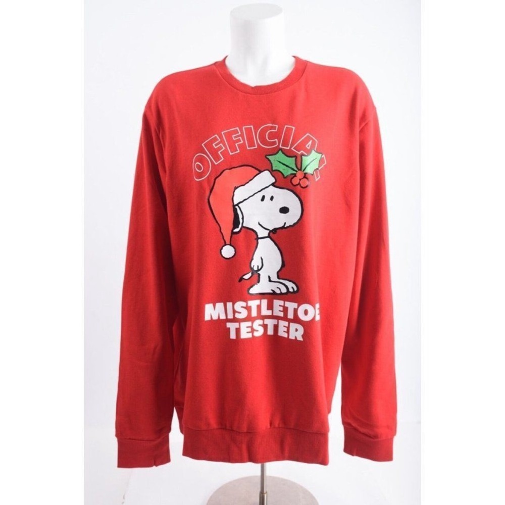Peanuts snoopy XL Christmas Sweatshirt Red Unisex